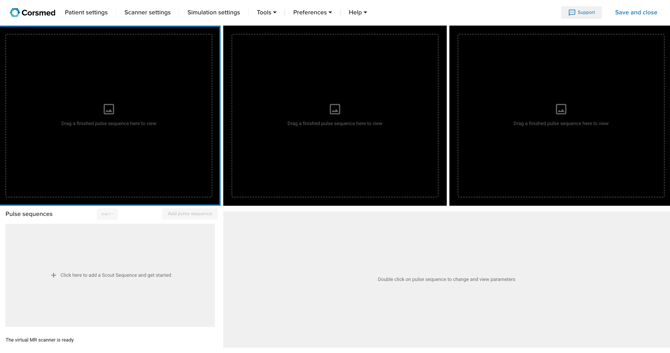 MRI Simulator overview without scouts