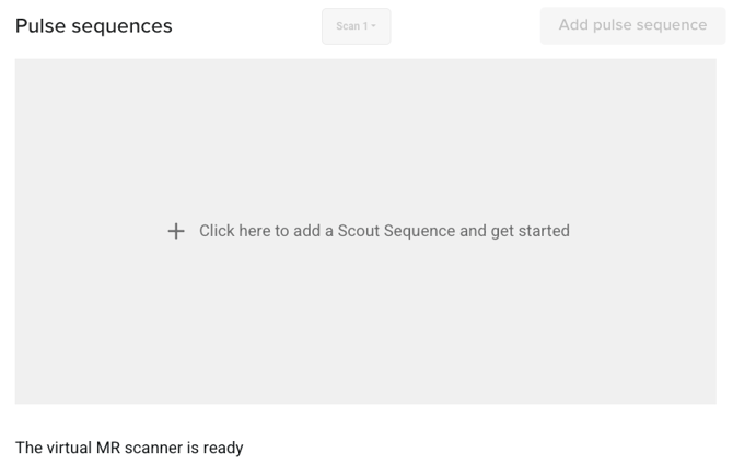 Pulse Sequence List area