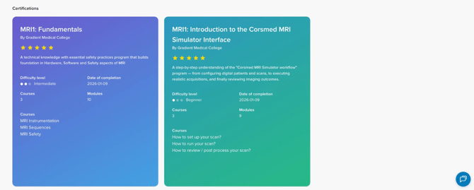 certificationssection