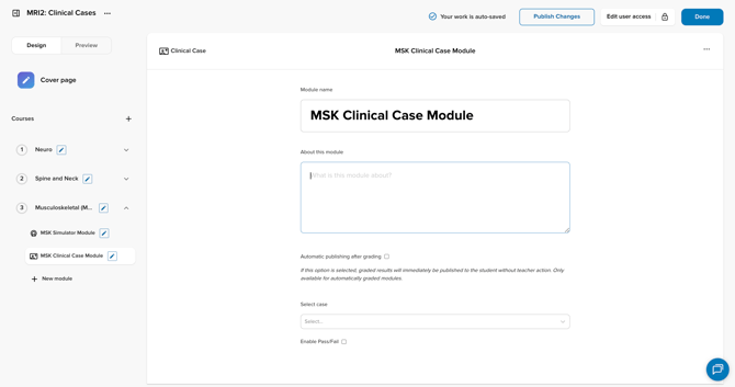 clinical case module