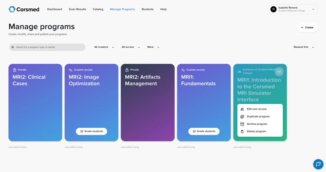 duplicate a program youve created